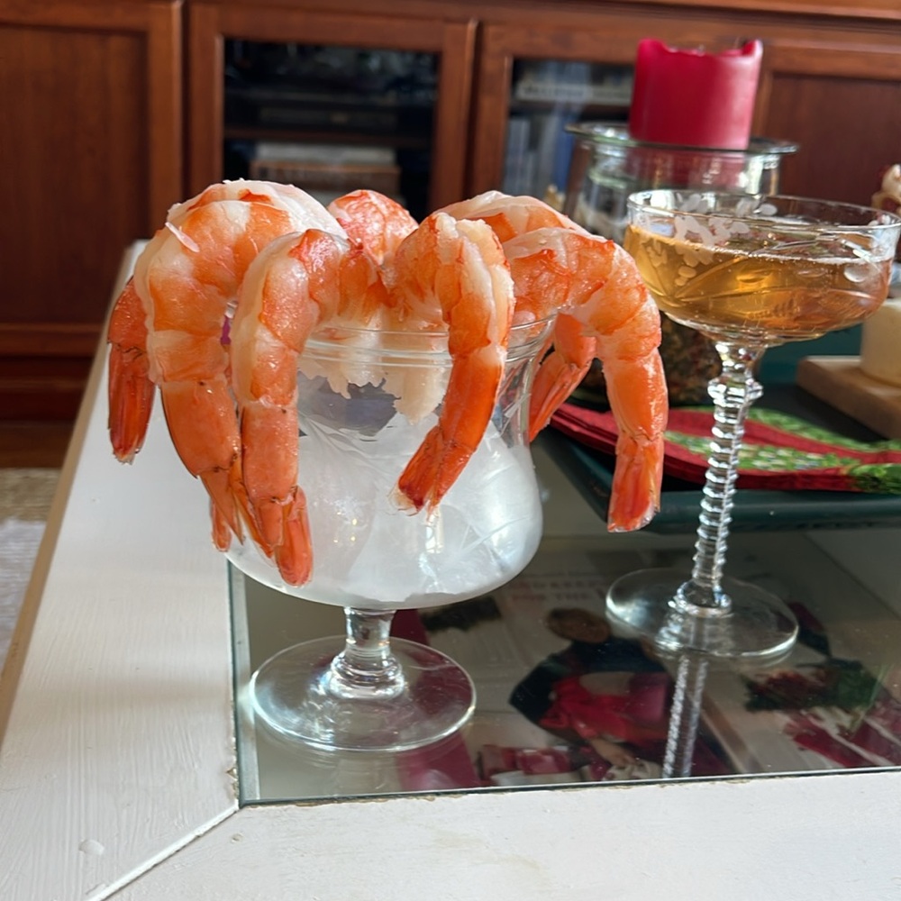 Vintage Shrimp Cocktail Server